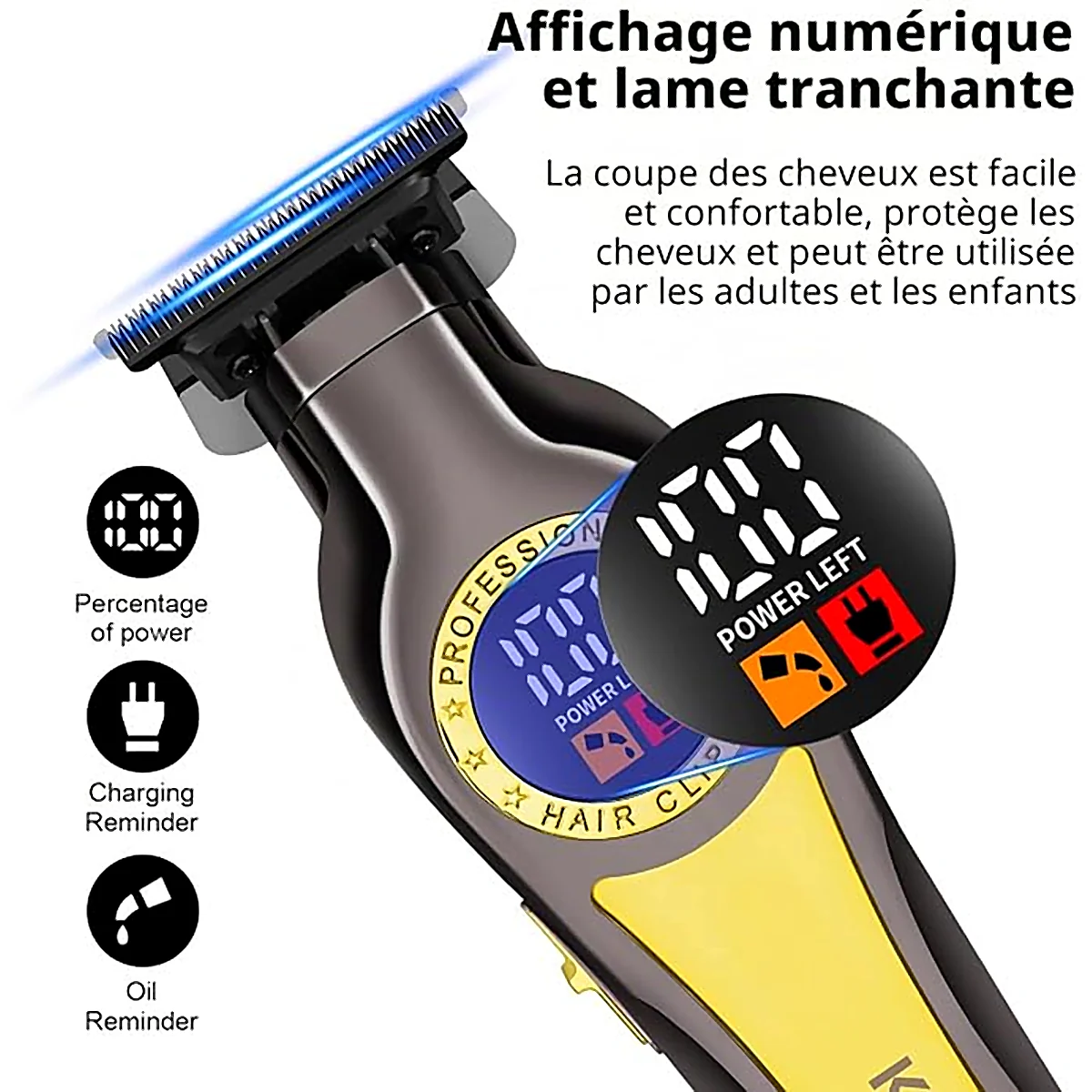 Kemei KM-1784 – écran LED